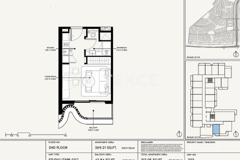 Appartement te koop in Dubai, VAE 1 kamer, 33 vr.m., nr 730872 - foto 15
