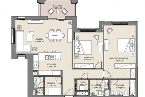 Apartment in Umm Suqeim, Dubai, UAE 2 bedrooms, 121 sq.m. № 636872 - photo 4