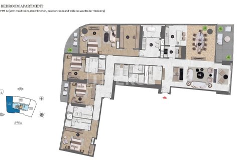 Dubai Marina, UAE의 판매용 아파트 침실 6개, 1505제곱미터 번호 762872 - 사진 29