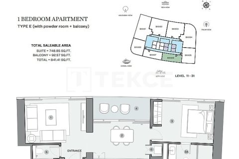 Dubai Marina, UAE의 판매용 아파트 침실 6개, 1505제곱미터 번호 762872 - 사진 24