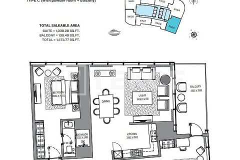 Dubai Marina, UAE의 판매용 아파트 침실 6개, 1505제곱미터 번호 762872 - 사진 26