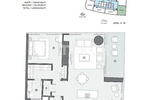 Dubai Marina, UAE의 판매용 아파트 침실 6개, 1505제곱미터 번호 762872 - 사진 25