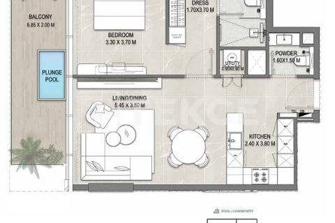 Wohnung zum Verkauf in Dubai, VAE 1 Schlafzimmer, 77 m2 Nr. 762867 - Foto 29
