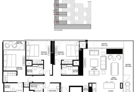 Apartmen di Dubai, UAE 2 bilik tidur, 110 meter persegi № 762871 - foto 12