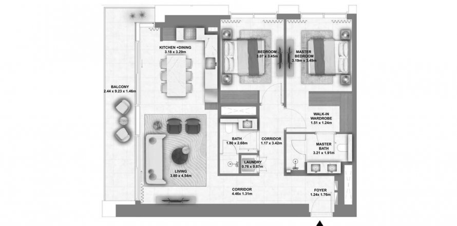 Apartment in Montiva by Vida in Dubai Creek Harbour (The Lagoons), UAE 2 bedrooms, 115.01 sq.m. № 633530