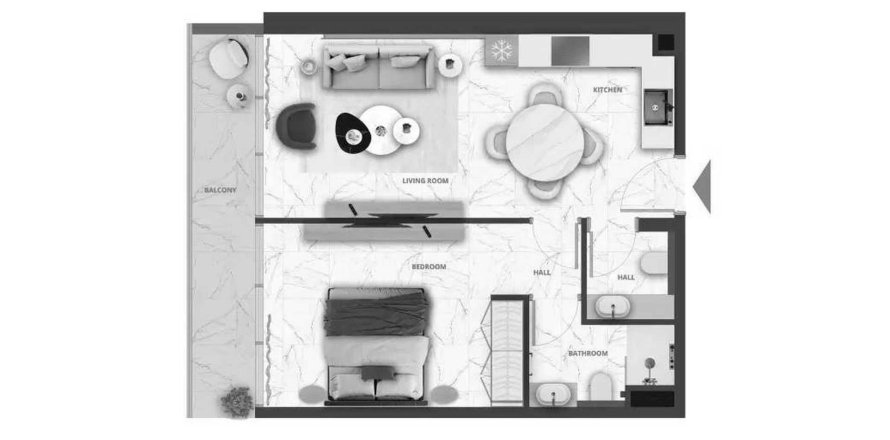 Apartament în Dubai Land, Dubai, EAU 1 dormitor, 61.8 mp. №650725