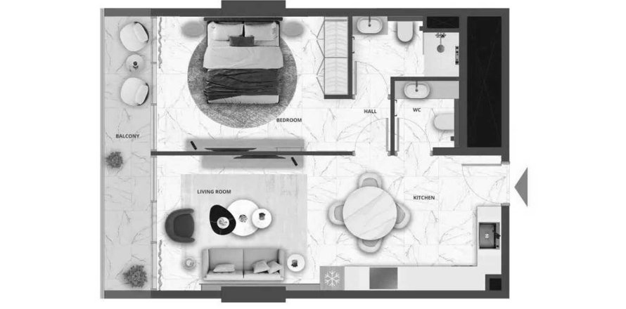 Apartament în Dubai Land, Dubai, EAU 1 dormitor, 65.85 mp. №650726