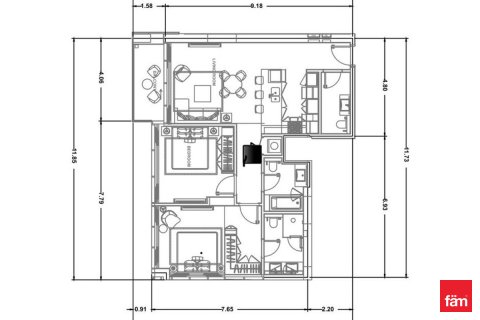 Lakás itt: Dubai, EAE, 2 hálószoba, 102.9 m², azonosító: 702532 - fénykép 10