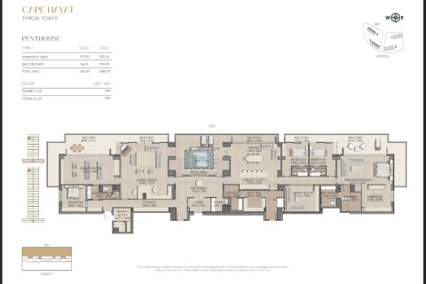 Attico in vendita a Ras Al Khaimah, EAU 4 camere da letto, 640 mq. № 735241 - foto 15