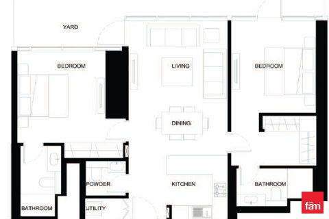 Apartment til salg i Ras Al Khor, Dubai, UAE 2 soveværelser, 112.6 kvm № 638359 - foto 12