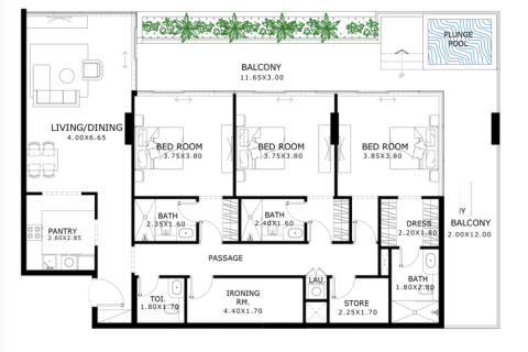 Müüa korter asukohaga Jumeirah Village Circle, Dubai, AÜE: 1 toaline, 37 m² Nr 728498 - pilt 20
