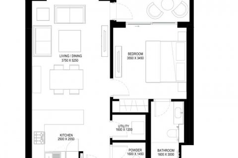 Apartment in SOBHA ONE in Dubai, UAE 1 bedroom, 62 sq.m. № 637331 - photo 2