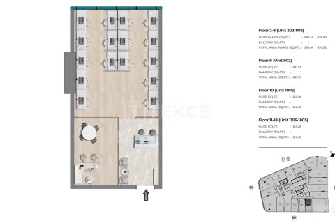 Kontor till försäljning i Jebel Ali, Dubai, UAE 57 kvm Nr. 705300 - fotografi 13