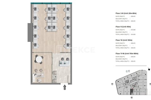 Kontor till försäljning i Jebel Ali, Dubai, UAE 57 kvm Nr. 705300 - fotografi 14