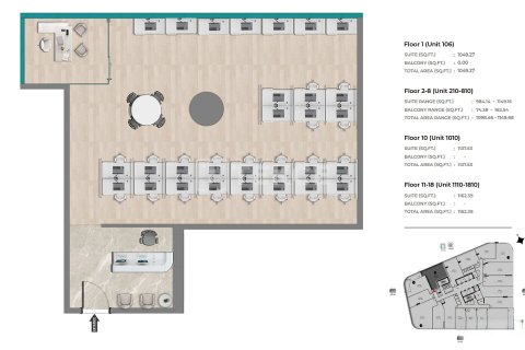 Kontor till försäljning i Jebel Ali, Dubai, UAE 57 kvm Nr. 705300 - fotografi 15