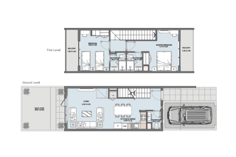 Dubai Land, Dubai, संयुक्त अरब अमीरात में टाउनहाउस, 2 बेडरूम, 213 वर्ग मीटर, संख्या 689738 - फ़ोटो 4