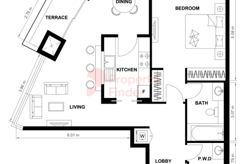 Downtown Dubai (Downtown Burj Dubai), UAE의 판매용 아파트 침실 1개, 84제곱미터 번호 739605 - 사진 21