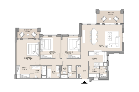 Apartament na sprzedaż w Umm Suqeim, Dubai, ZEA 1 sypialnia, nr 690032 - zdjęcie 7