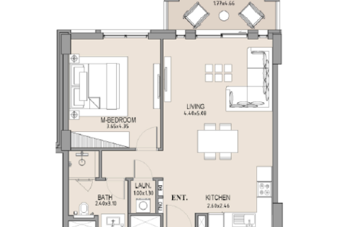 Apartament na sprzedaż w Umm Suqeim, Dubai, ZEA 1 sypialnia, nr 690032 - zdjęcie 5