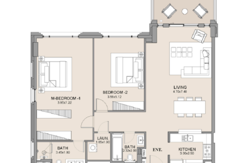 Apartament na sprzedaż w Umm Suqeim, Dubai, ZEA 1 sypialnia, nr 690032 - zdjęcie 6