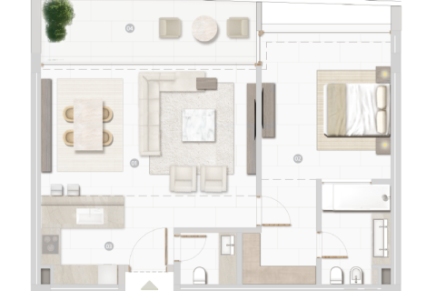 Apartamento en venta en Al Zorah, Ajman, EAU 1 dormitorio, 130 m2 № 690031 - foto 8