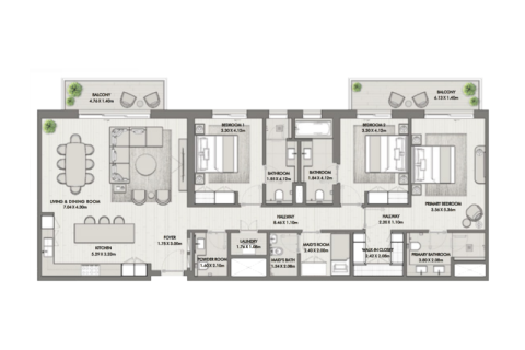 Apartament na sprzedaż w Umm Suqeim, Dubai, ZEA 1 sypialnia, 68 mkw., nr 690034 - zdjęcie 8