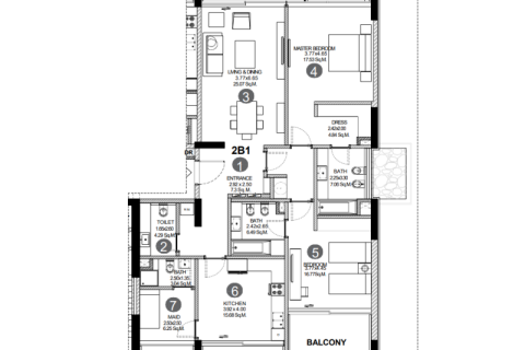 Apartamento en venta en Ajman, EAU 1 dormitorio, 87 m2 № 690028 - foto 4