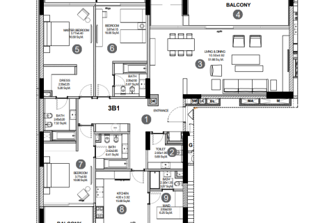 Apartamento en venta en Ajman, EAU 1 dormitorio, 87 m2 № 690028 - foto 9