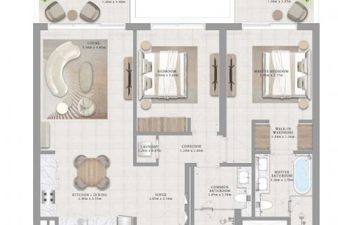 Müüa korter asukohaga Dubai, AÜE: 2 magamistoaga, 120 m² Nr 637081 - pilt 5