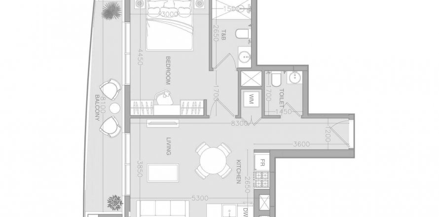 Apartment in ELAR1S Axis in Jumeirah Village Triangle, Dubai, UAE 1 bedroom, 63.73 sq.m. № 633995