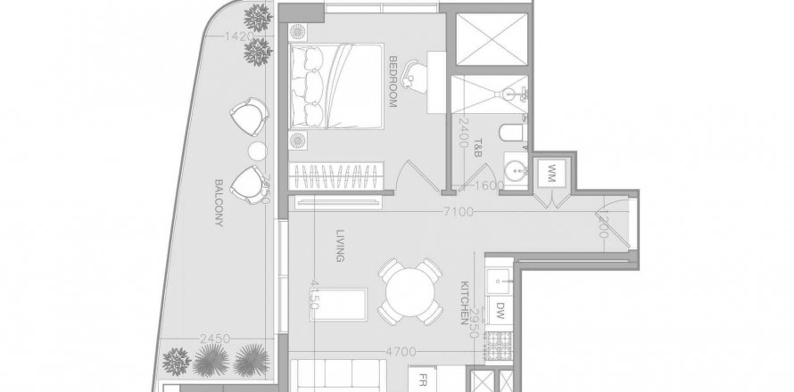 Apartment in ELAR1S Axis in Jumeirah Village Triangle, Dubai, UAE 1 bedroom, 60.5 sq.m. № 633996