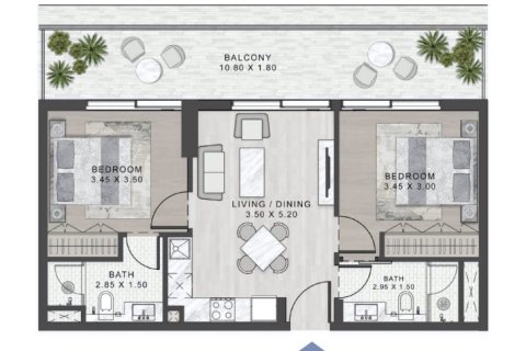 DAMAC Hills (Akoya by DAMAC), Dubai, UAE의 판매용 아파트 침실 1개, 49제곱미터 번호 728564 - 사진 16