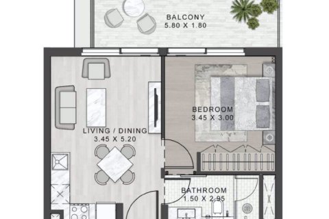 DAMAC Hills (Akoya by DAMAC), Dubai, UAE의 판매용 아파트 침실 1개, 49제곱미터 번호 728564 - 사진 15