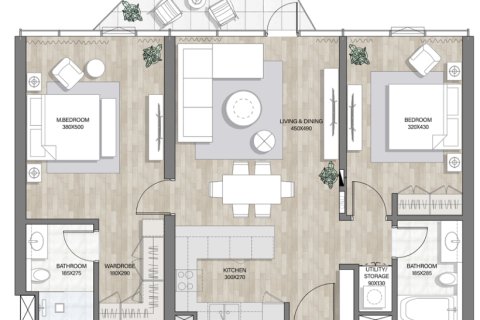 Apartment til salg i Mina Al Arab, Ras Al Khaimah, UAE 1 værelse, 47 kvm № 728562 - foto 18