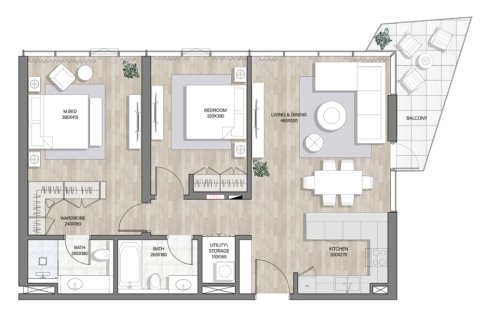 Apartment til salg i Mina Al Arab, Ras Al Khaimah, UAE 1 værelse, 47 kvm № 728562 - foto 17