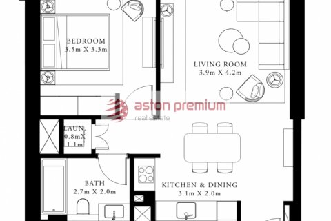 Appartamento in affitto a Dubai, EAU 1 camera da letto, 73.6 mq. № 638089 - foto 11