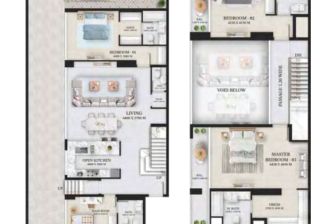 Пәтер Дубай, БАӘ-да 1 жатын бөлме № 689978 - фото 11