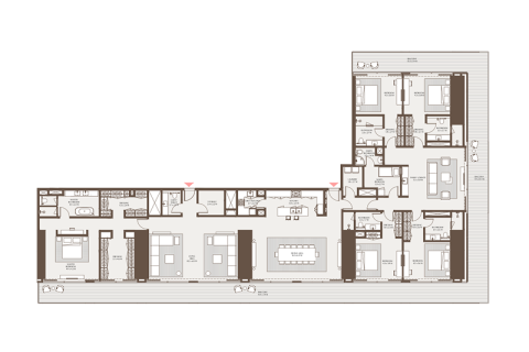 Apartman u DIFC, Dubai, UAE 1 spavaća soba, 97 m2 Br. 689979 - fotografija 8