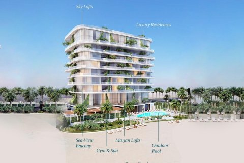 Apartman u gradu Al Marjan Island, Ras Al Khaimah, UAE 3 spavaće sobe, 180 m2 Br. 656621 - Slika 2