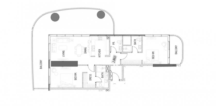 Byt v DAMAC BAY 2 v Dubai Harbour, SAE 3 ložnice, 215.86 m² Č.: 406781