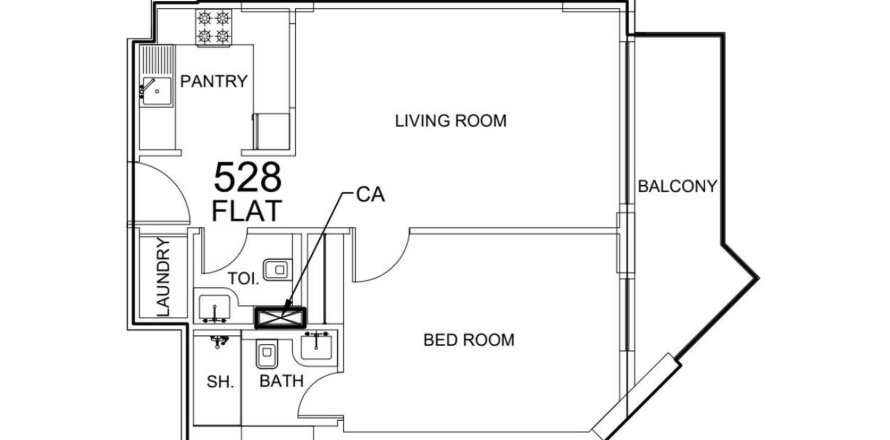 Apartmán v Glorious Central Residences v Al Warsan, Dubai, SAE 1 spálňa, 66.22 m2 č. 647589