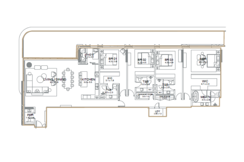 آپارتمان برای فروش در  Palm Jumeirah، Dubai، امارات متحده عربی  1 خوابه ، 161 متر مربع ، شماره 690024 - تصویر 8