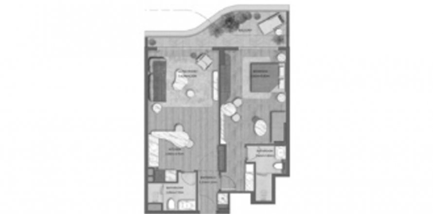 Byt v Tomorrow 166 v Dubai, SAE 1 ložnice, 92.53 m² Č.: 612926