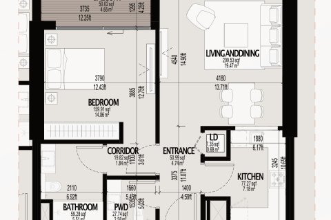 Купить квартиру в Дубай, ОАЭ 1 комната, 37м2, № 728464 - фото 11