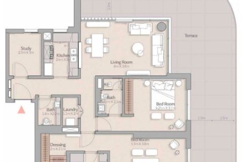 Müüa korter asukohaga Dubai South (Dubai World Central), AÜE: 1 magamistoaga, 96 m² Nr 728477 - pilt 18