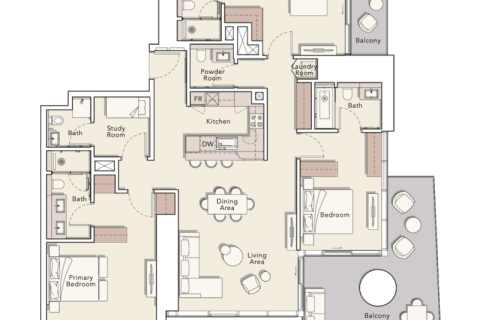 Διαμέρισμα σε Dubai, ΗΑΕ 1 δωμάτιο, 48 τ.μ. Αρ. 690257 - φωτογραφία 10