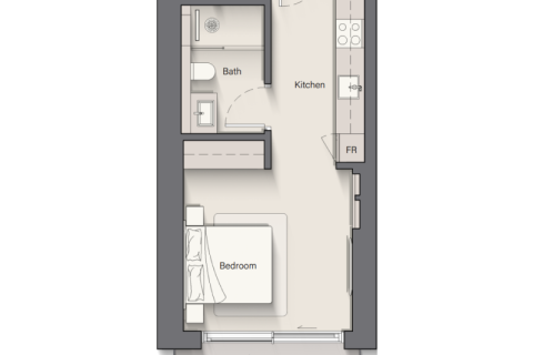 Apartman u Al Marjan Island, Ras Al Khaimah, UAE 1 soba, 37 m2 Br. 690256 - fotografija 10