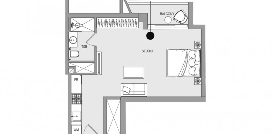 Apartment in EVERGR1N House 4 in Al Satwa, Dubai, UAE 43 sq.m. № 629571