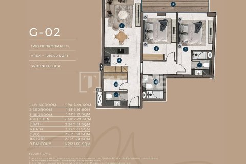 Apartamento en venta en Jumeirah Village Circle, Dubai, EAU 1 dormitorio, 72 m2 № 730827 - foto 14