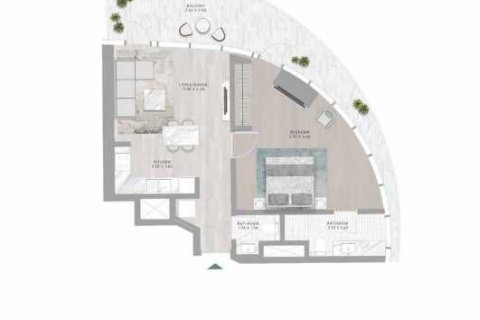 Apartament në CANAL HEIGHTS në Business Bay, Dubai, Emiratet e Bashkuara Arabe 1 dhomë gjumi, 83 m2. № 637205 - Foto 3